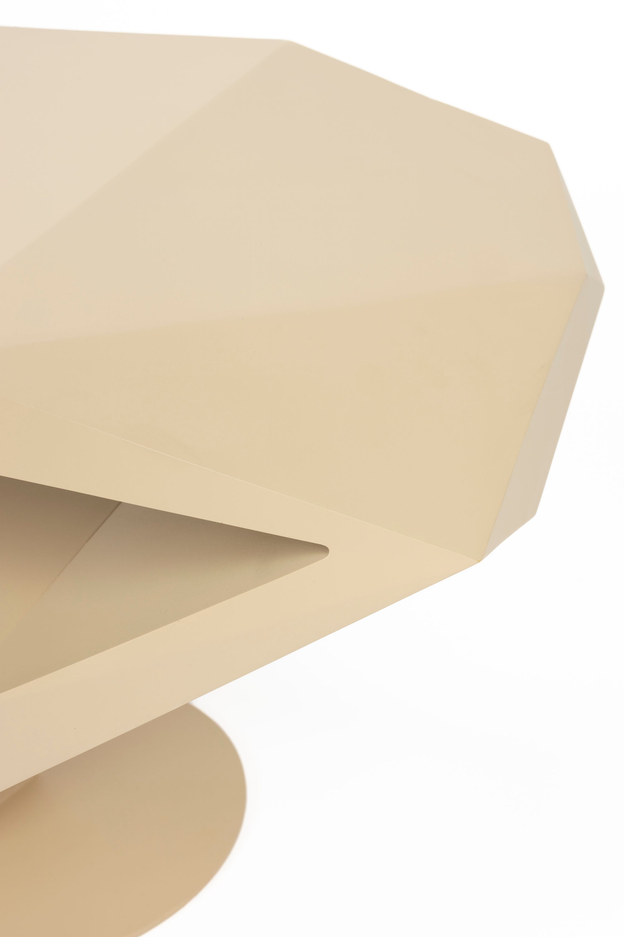 Zuiver North Space Beige Resin Side Table